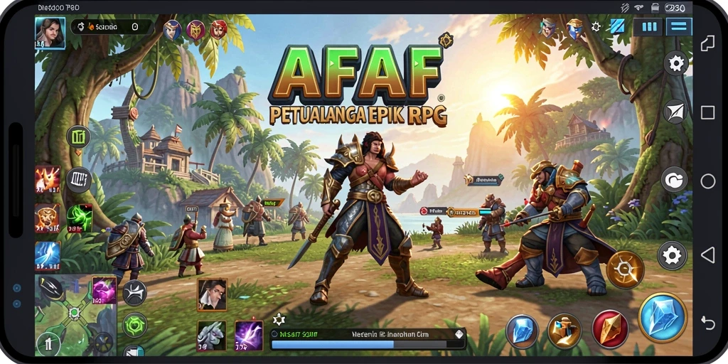 Gameplay AFAF yang menarik dengan pertempuran epik.