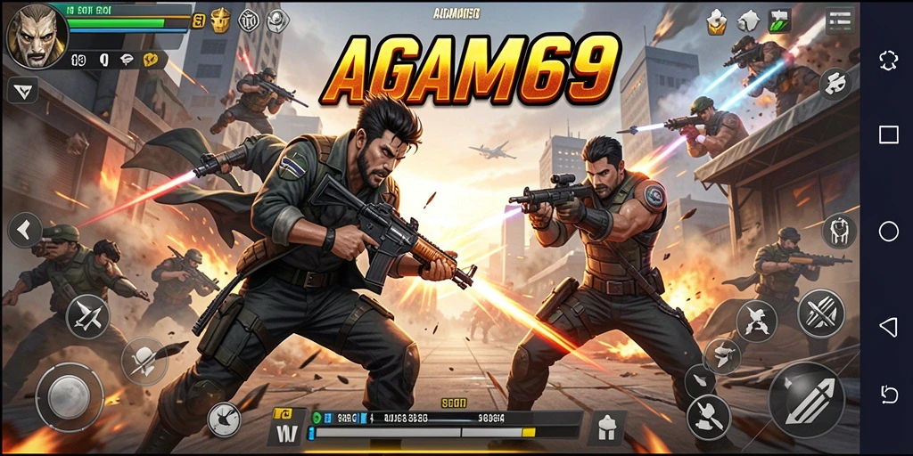 Gameplay AGAM69 yang seru dengan pertarungan mendebarkan.