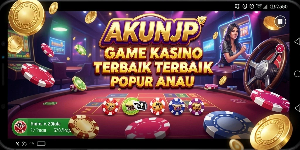 Tampilan menarik dari permainan Kasino di AKUNJP.