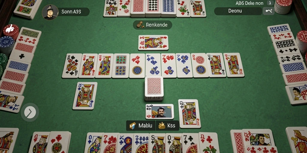 Tampilan gameplay seru dari API33 saat memainkan Domino.