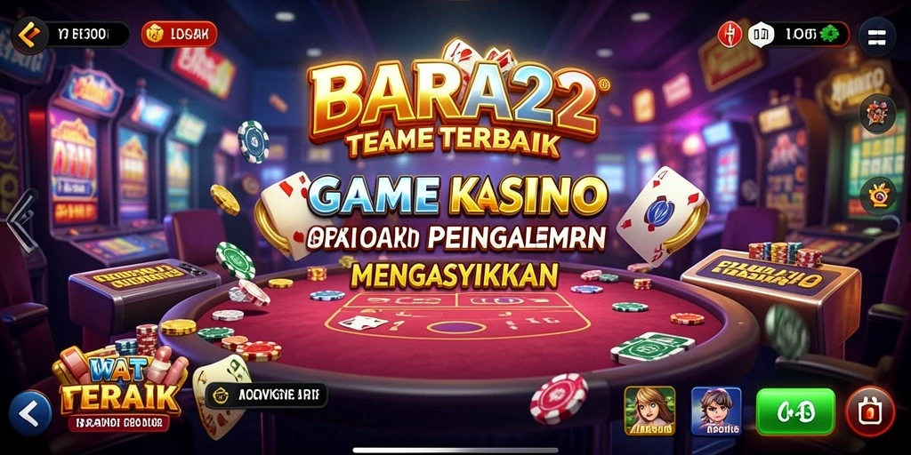 Tampilan gameplay Kasino yang mendebarkan di BARA22.