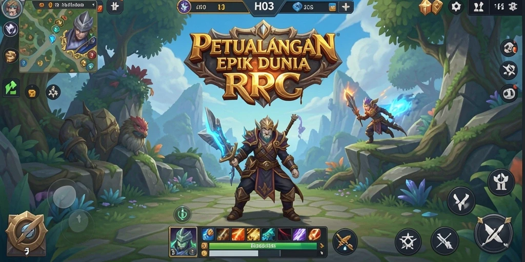 Tampilan gameplay H03 yang mendebarkan dalam dunia RPG.