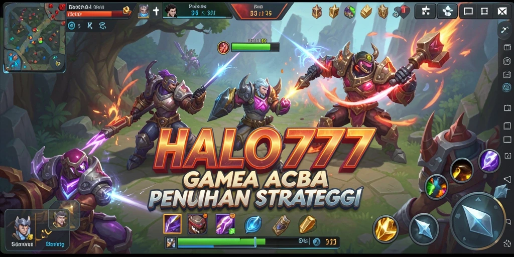 Tampilan gameplay seru dari HALO777 dengan karakter yang menarik.