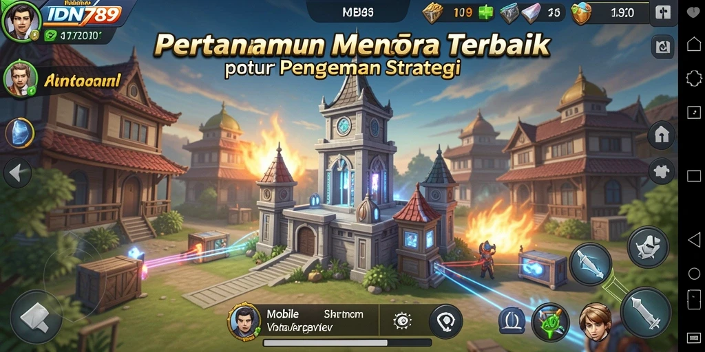Tampilan gameplay IDN789 dengan elemen Tower Defense yang menarik.