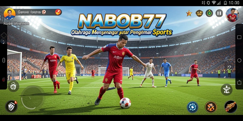 Tampilan gameplay NABOB77 saat beraksi dalam pertandingan olahraga yang seru.
