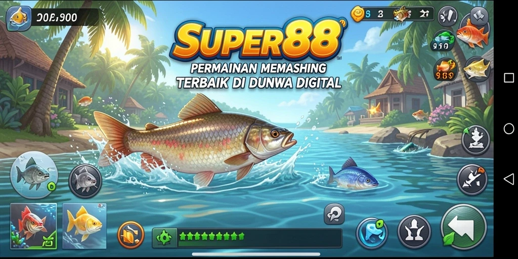 Tangkapan ikan yang menakjubkan dalam gameplay SUPER88.