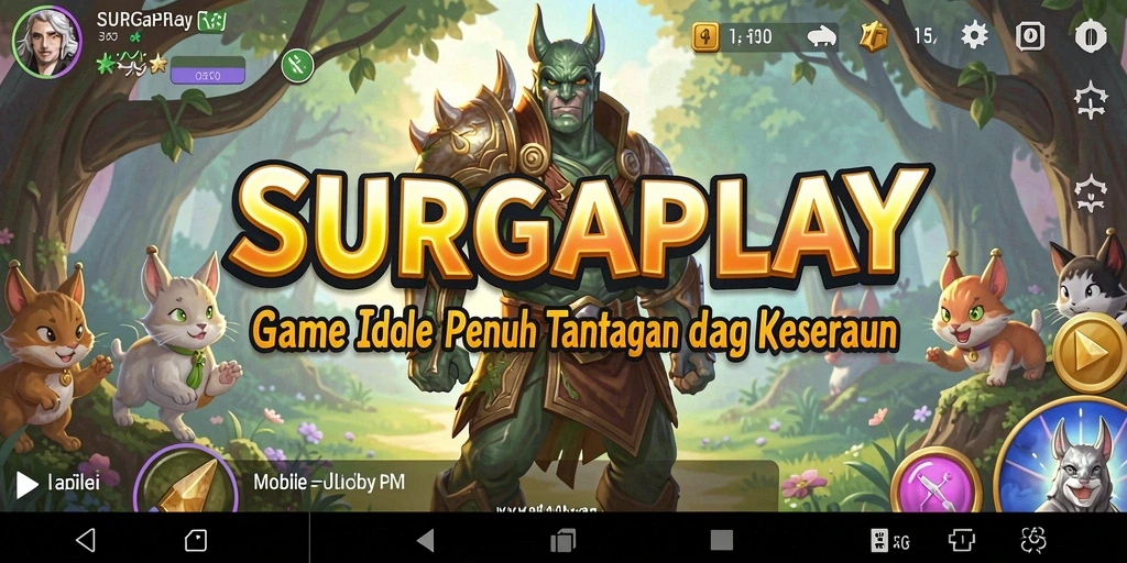 Gameplay SURGAPLAY yang menarik dengan karakter yang berinteraksi.