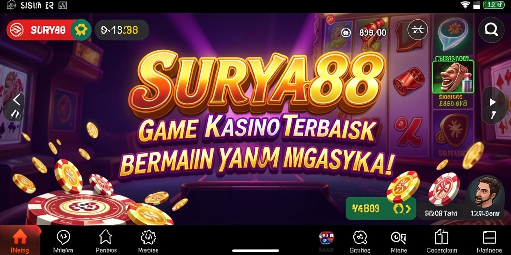 Tampilan gameplay SURYA88 yang menarik dan mendebarkan.