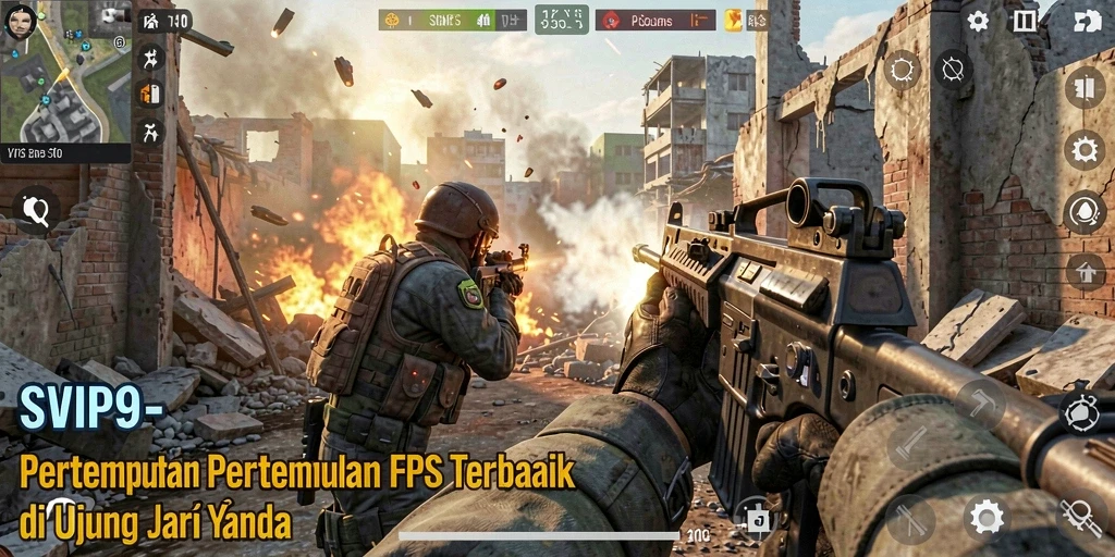 Tampilan seru dari pertempuran FPS intens di SVIP9.