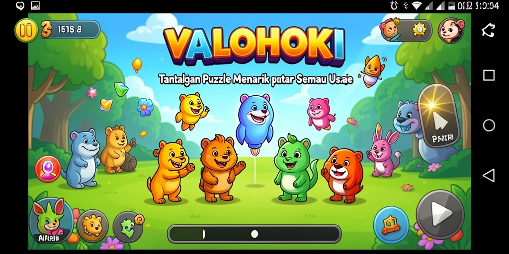 Tampilan gameplay VALOHOKI yang menantang dan seru.