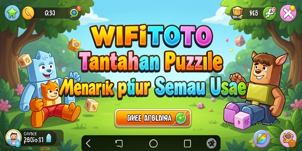 Screenshot menunjukkan gameplay menyanangkan di WIFITOTO, dengan teka-teki puzzle yang menarik.